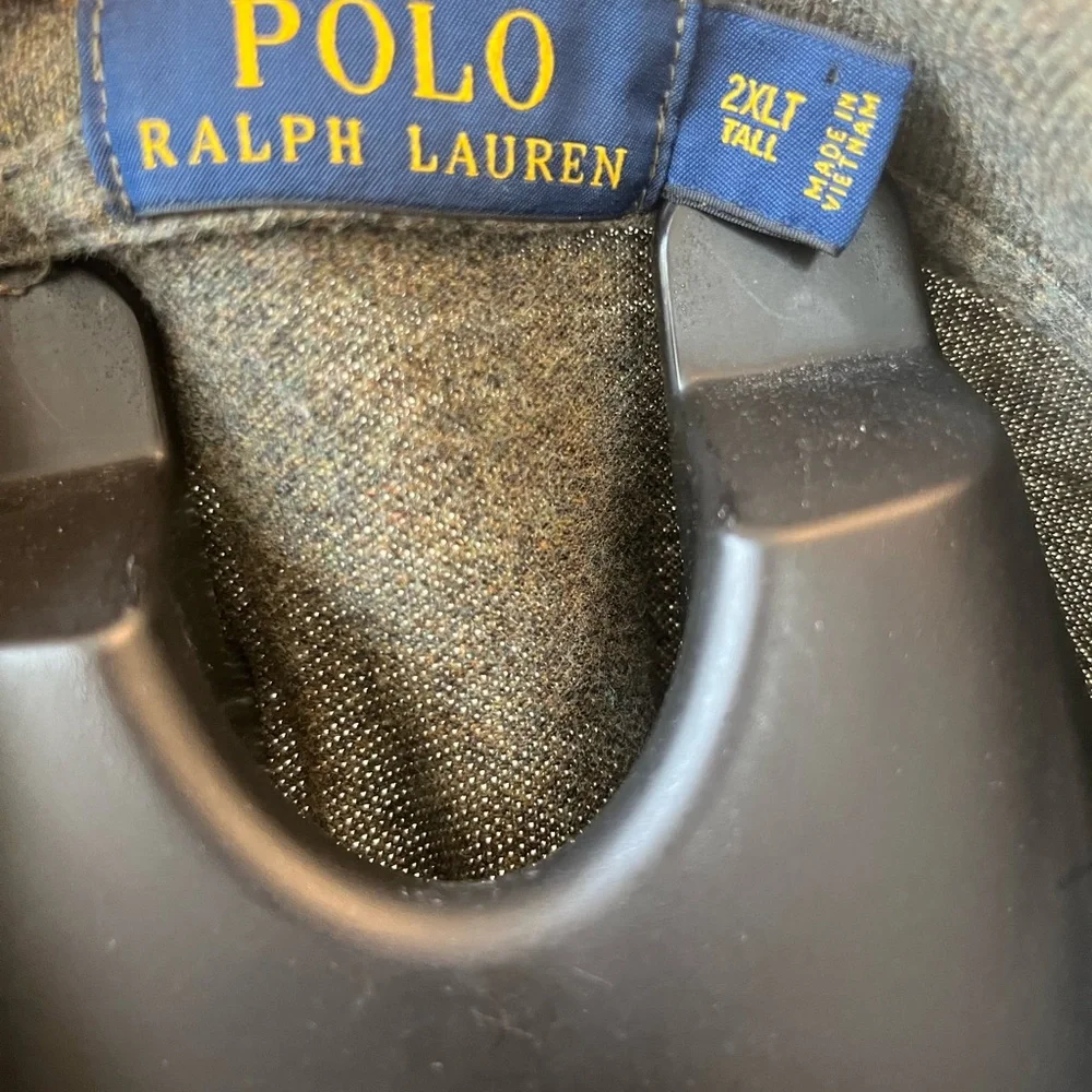 Polo Ralph Lauren shirt light sweater mens 2XLT mottled Brown long-sleeve cotton
